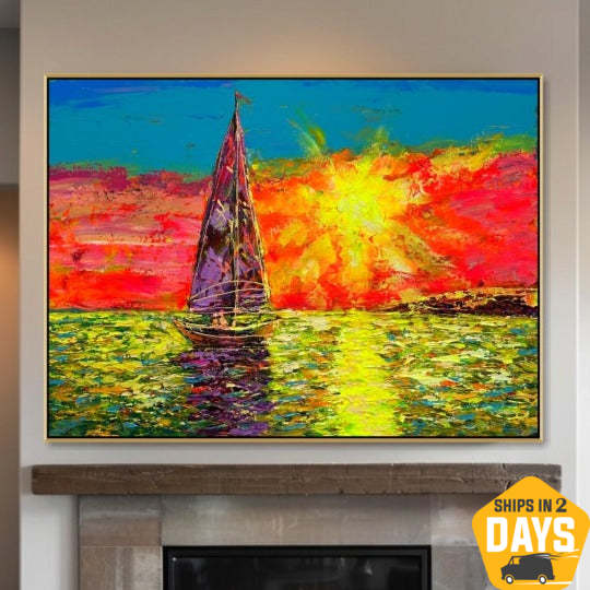SUNSET SAIL 30"x46"