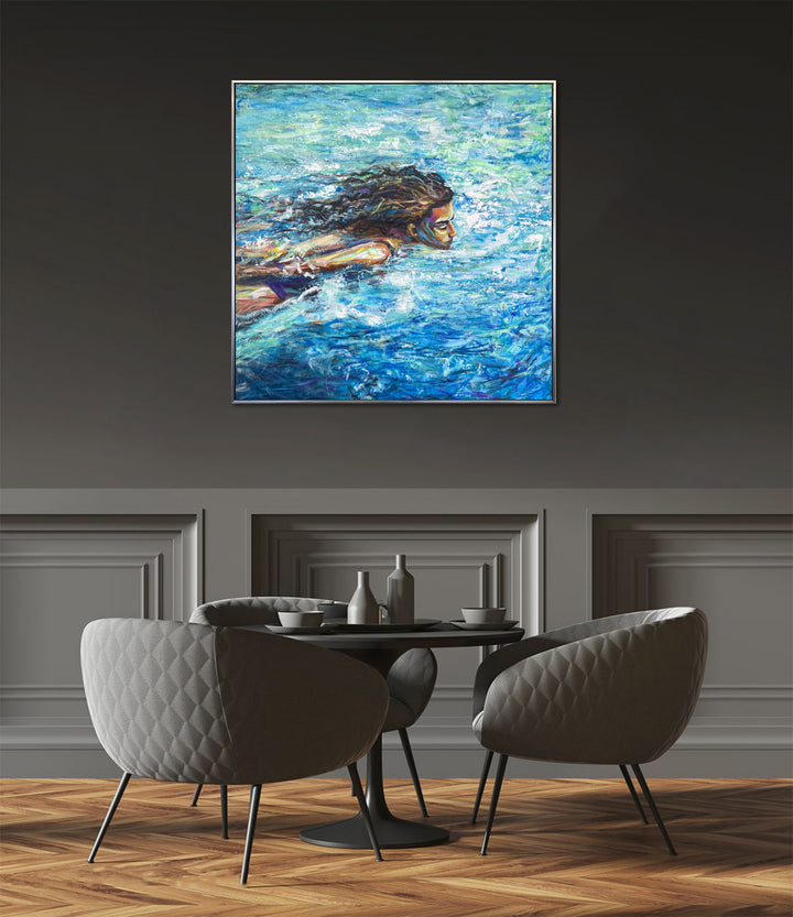 LADY OF THE LAKE 40"x40"