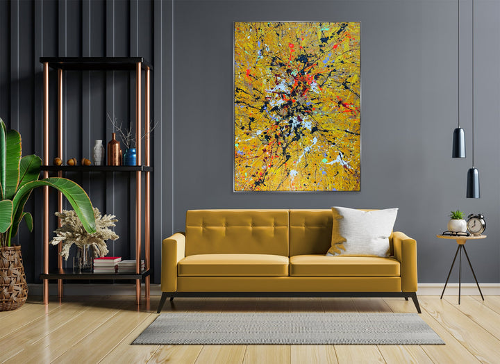 YELLOW SPLASH 54"x39.4"