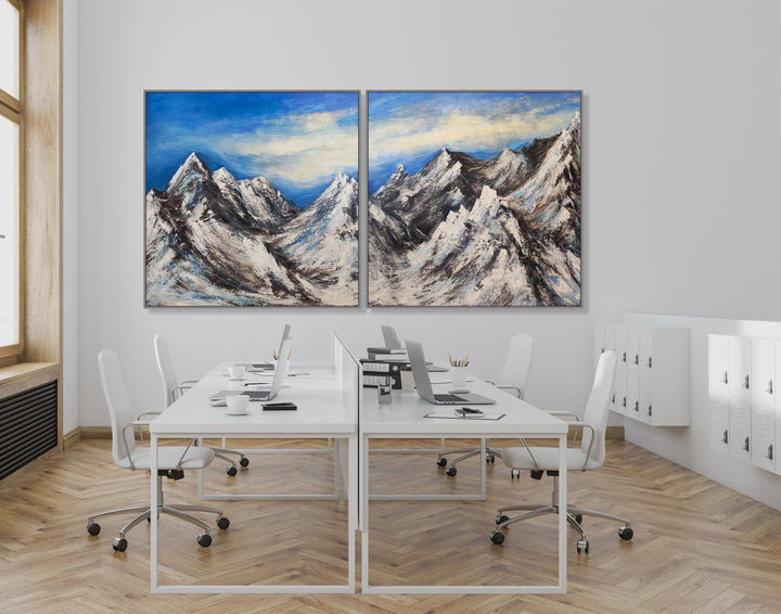 SNOWY SUMMITS 2P 36"x72"
