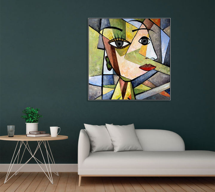 CUBIST MUSE 40"x40"