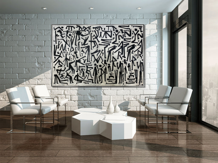 PRINITIVE CONVERSATION 36"x54"