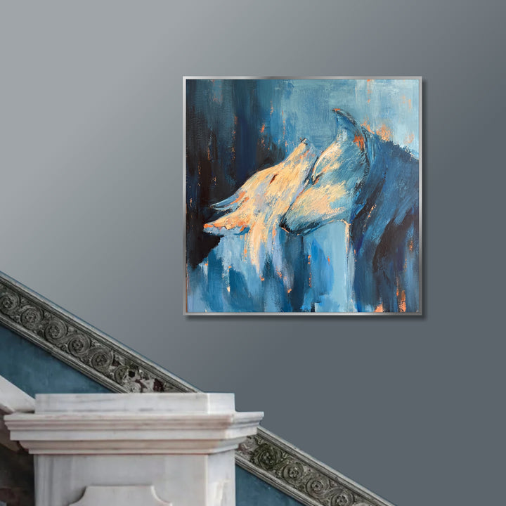 MYSTICAL WOLF SPIRITS 32"x32"