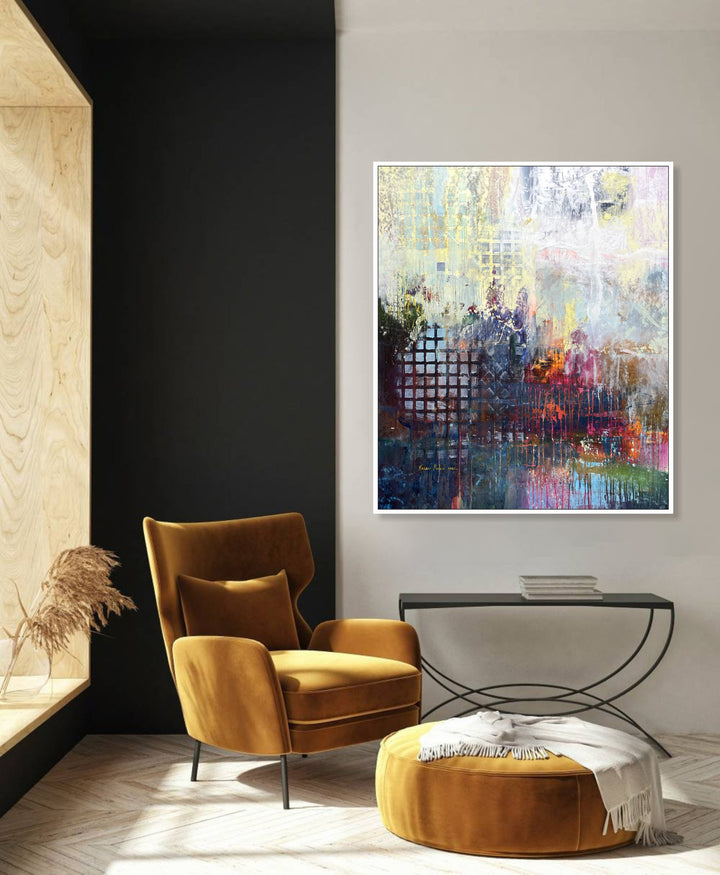 Colorful Abstract Painting Oil Paintings Original Abstract Contemporary Art Painting Canvas Modern Painting Original | ASSOCIATION 252 39.3"x35.4"