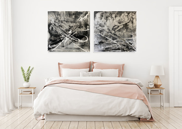 STRIKING BLACK DETAIL 2P 26"x52"