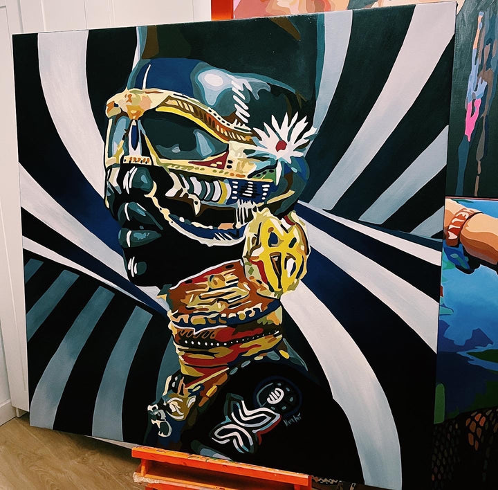 PRINCE OF THE JUNGLE 43.3"x43.3"