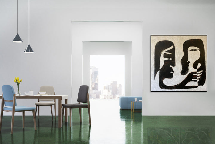 WHISPERED SIHOUETTES 50"x50"