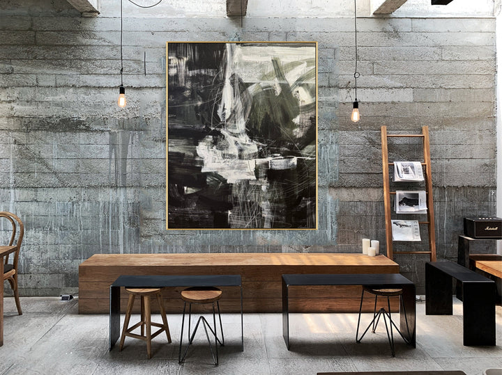 BLACK AND WHITE DYNAMIC 39.4"x31.5"