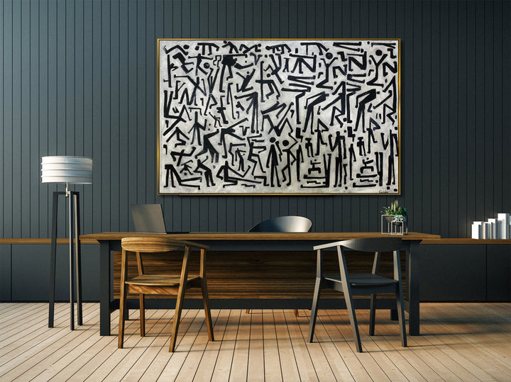 PRINITIVE CONVERSATION 36"x54"