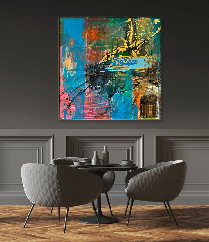 ENCODED VIBRANCE 40"x40"