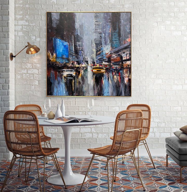 MIDNIGHT METROPOLIS 40"x40"