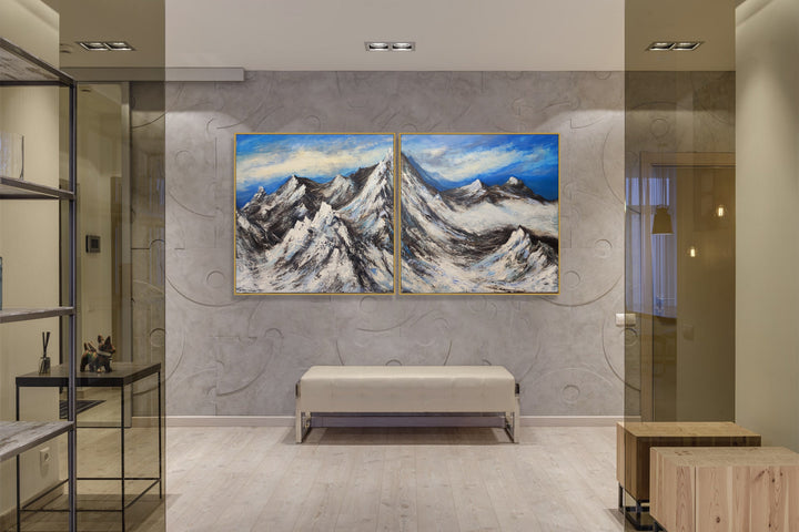 SNOWY SUMMITS 2P 36"x72"