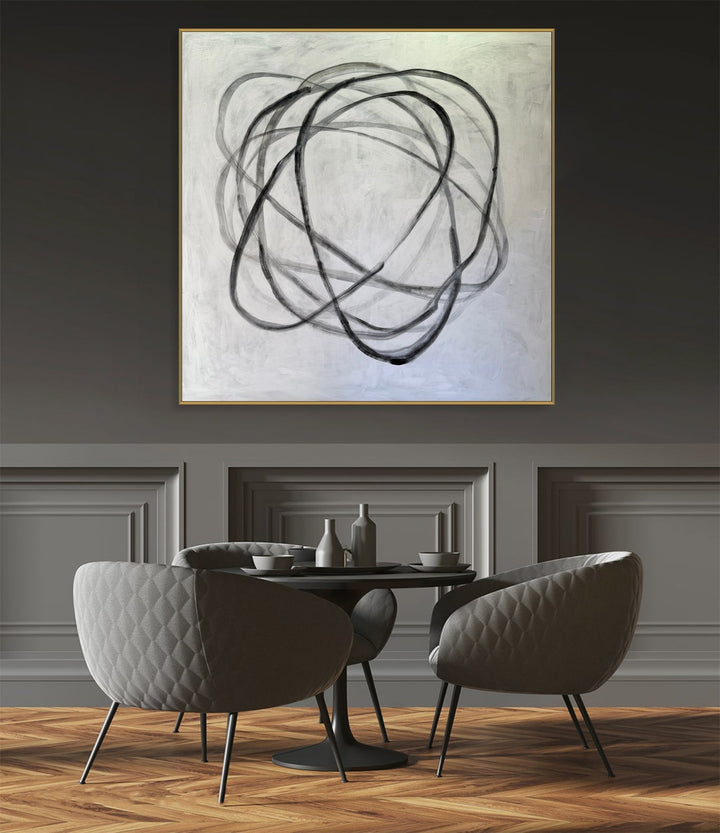 MINIMALIST SWIRL 72"x72"