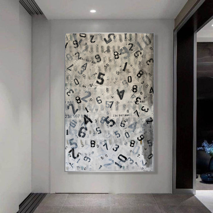 FALLING NUMBERS 54"x36"