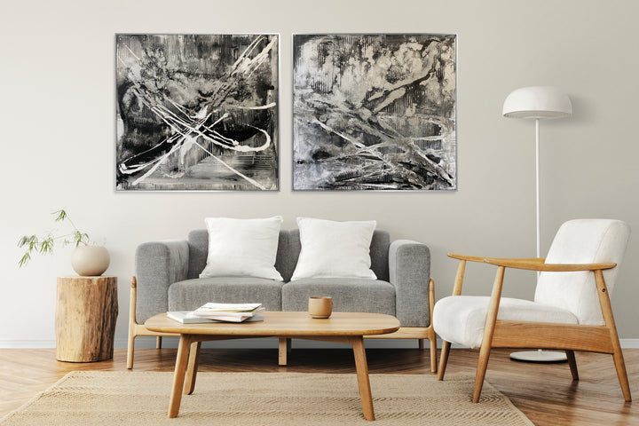 STRIKING BLACK DETAIL 2P 26"x52"