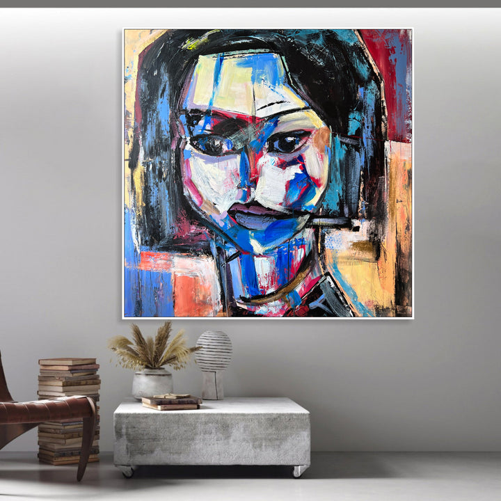Large Canvas Painting Oversize Modern Art Painting Figurative Art Abstract Paintings On Canvas Colorful Wall Art Frame Home Decor Wall Art | CHROMA BEAUTY