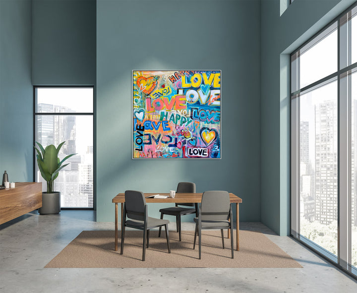 LOVE EXPLOSION 46"x46"