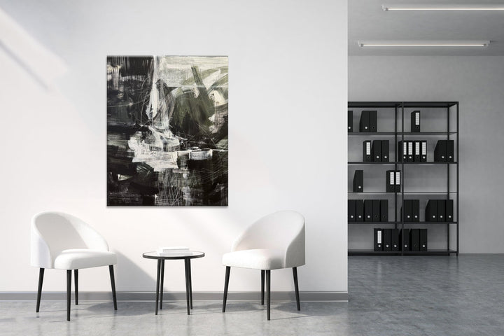 BLACK AND WHITE DYNAMIC 39.4"x31.5"