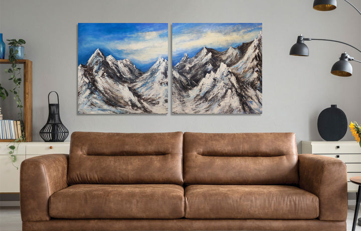 SNOWY SUMMITS 2P 36"x72"