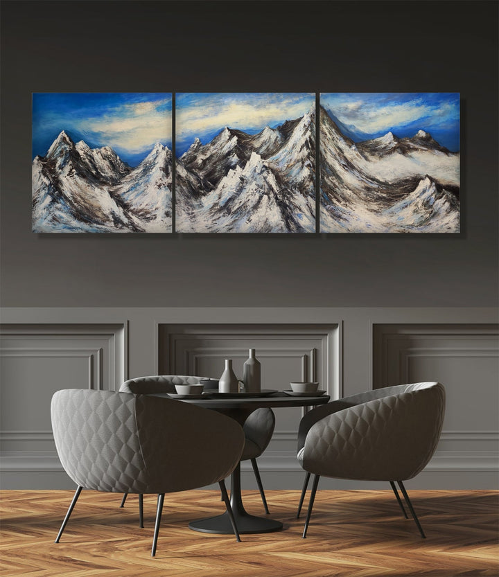 SNOWY SUMMITS 3P 36"x108"