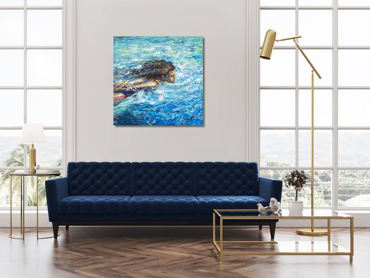 LADY OF THE LAKE 40"x40"