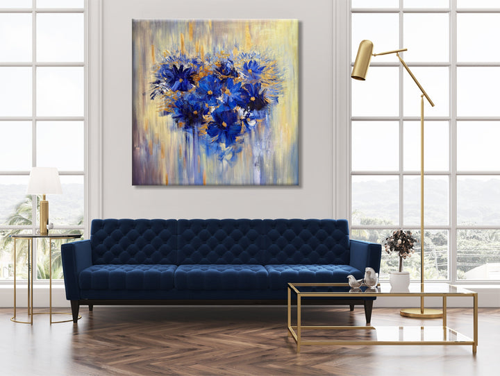 FLOWER HEART 46"x46"