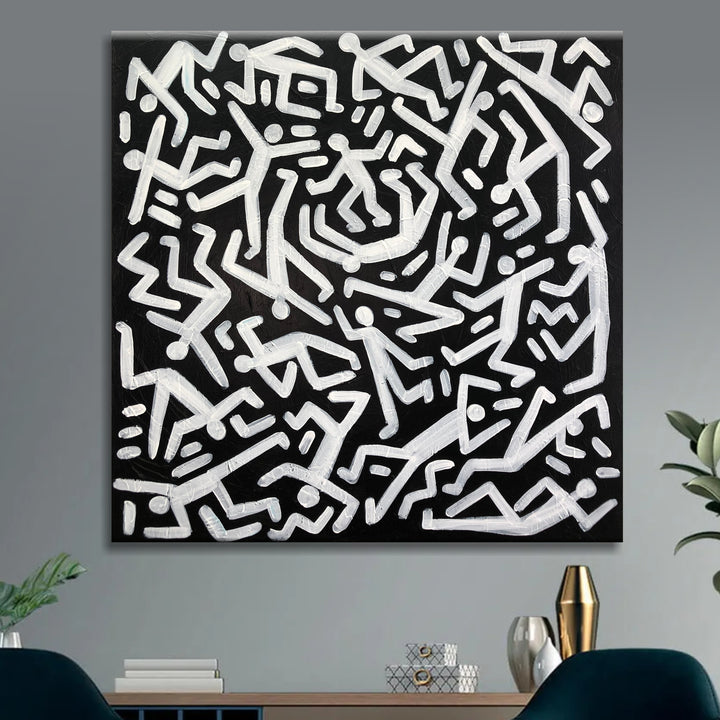 GEOMETRIC DANCE 32"x32"