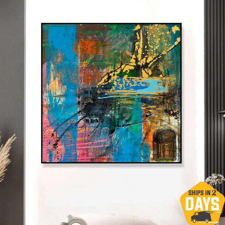 ENCODED VIBRANCE 40"x40"