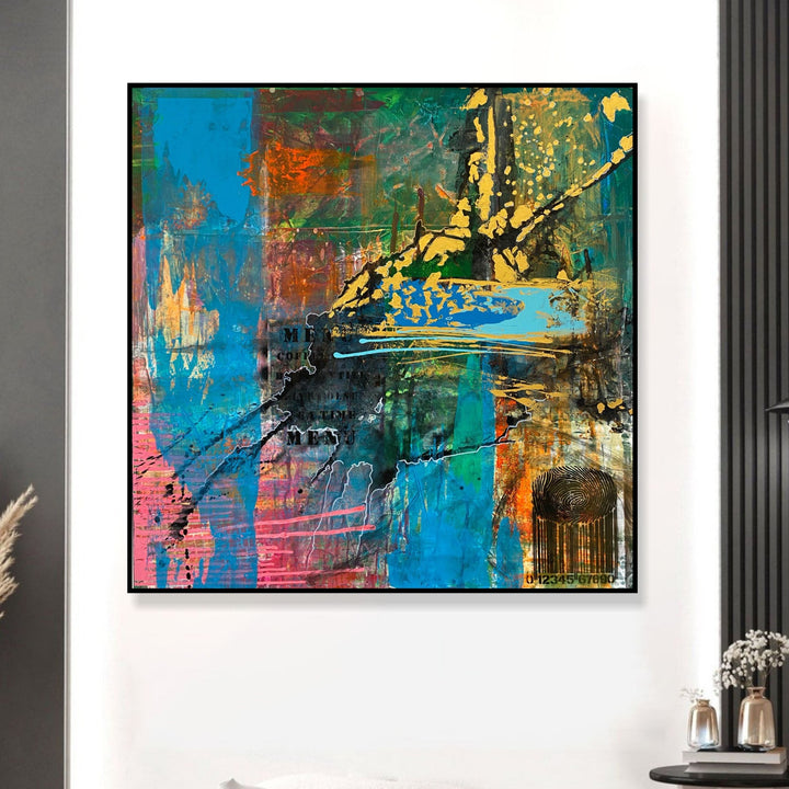 ENCODED VIBRANCE 40"x40"