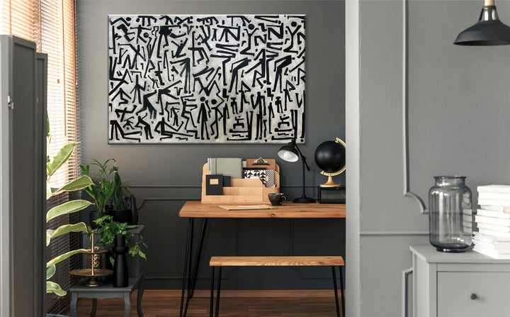 PRINITIVE CONVERSATION 36"x54"