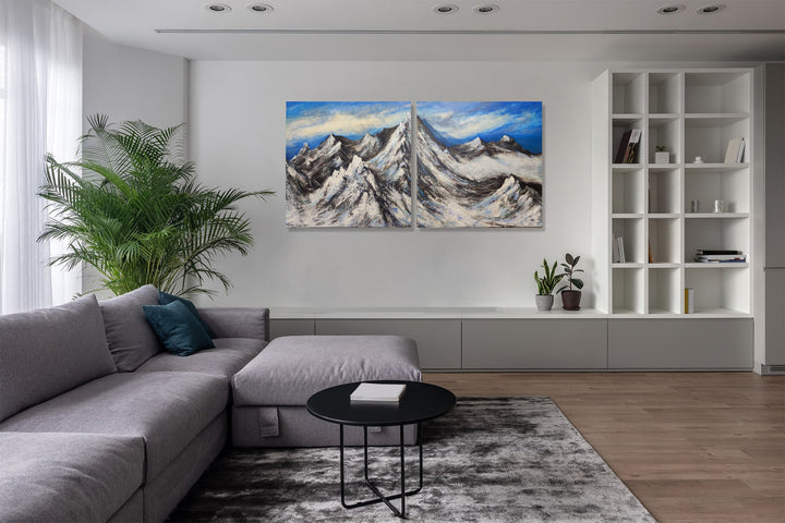 SNOWY SUMMITS 2P 36"x72"