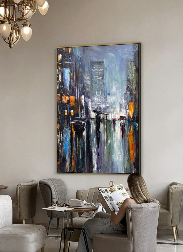 NIGHTTIME CITYSCAPE 39.4"x27.5"