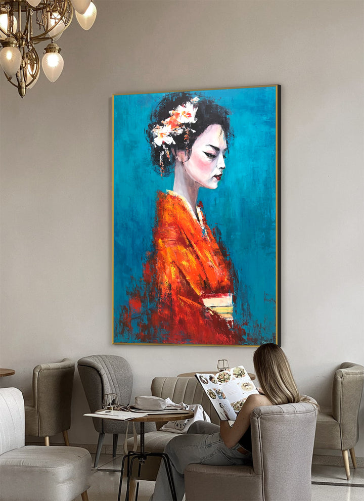 ELEGANT GEISHA 54"x36"
