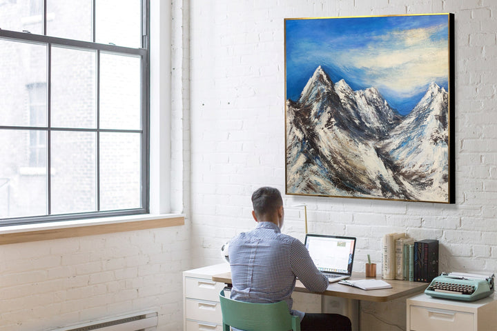 SNOWY SUMMITS 36"x36"