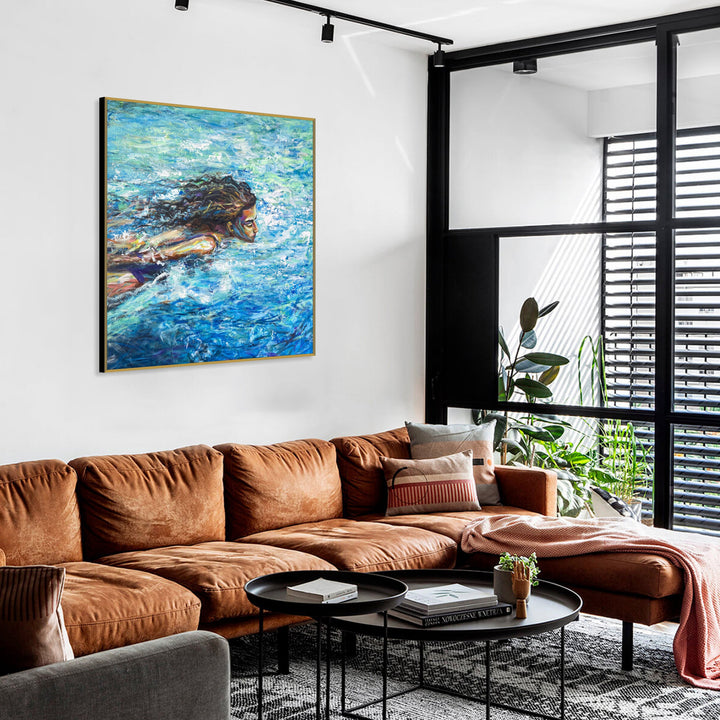 LADY OF THE LAKE 40"x40"