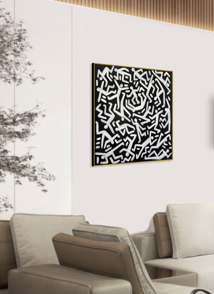 GEOMETRIC DANCE 32"x32"