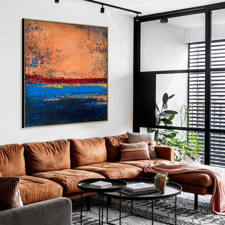 SUNSET LAYERS 32"x32"