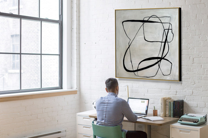 LINEAR GEOMETRIC 40"x40"