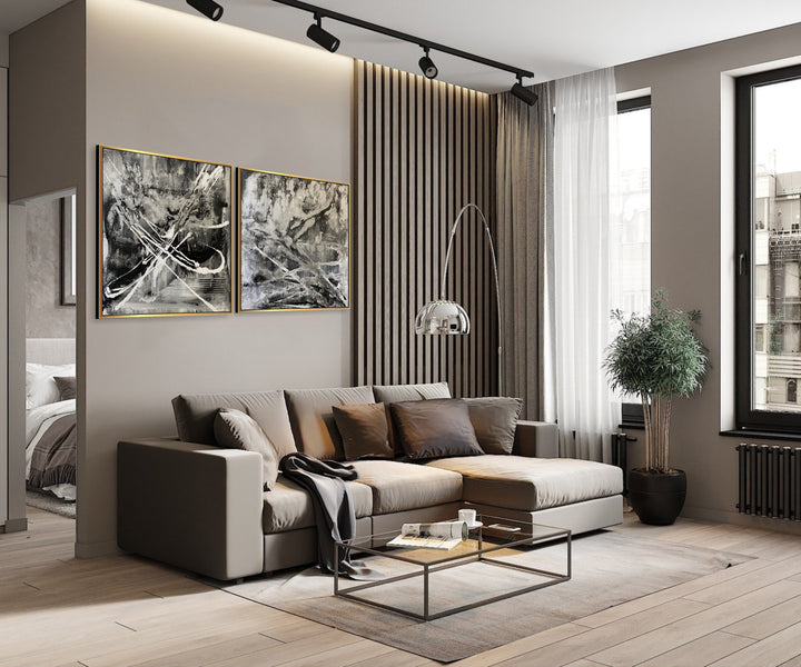 STRIKING BLACK DETAIL 2P 26"x52"