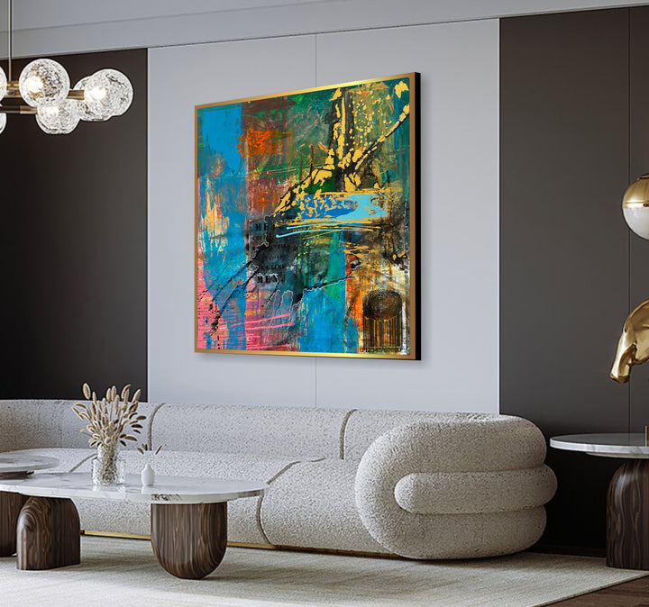 ENCODED VIBRANCE 40"x40"