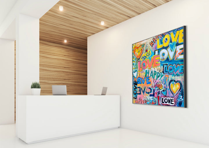 LOVE EXPLOSION 46"x46"