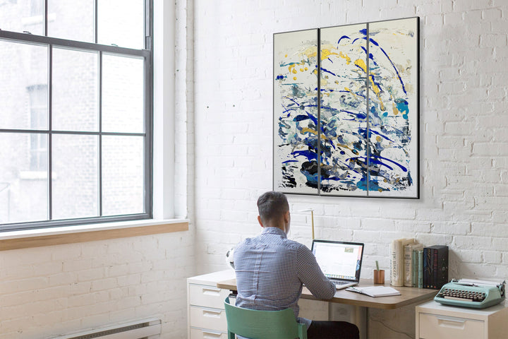 TEXTURED TIDES 46"x36"