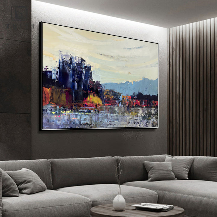 Large Oil Painting On Canvas Custom Painting Frame Painting Oil Paintings Abstract Original Unique Wall Art | DEPTH OF NATURE 347 37.8x54.3"