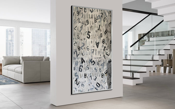 FALLING NUMBERS 54"x36"