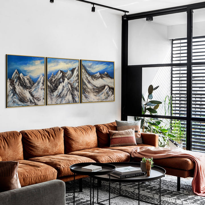 SNOWY SUMMITS 3P 36"x108"