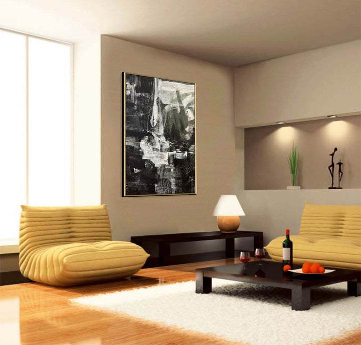 BLACK AND WHITE DYNAMIC 39.4"x31.5"