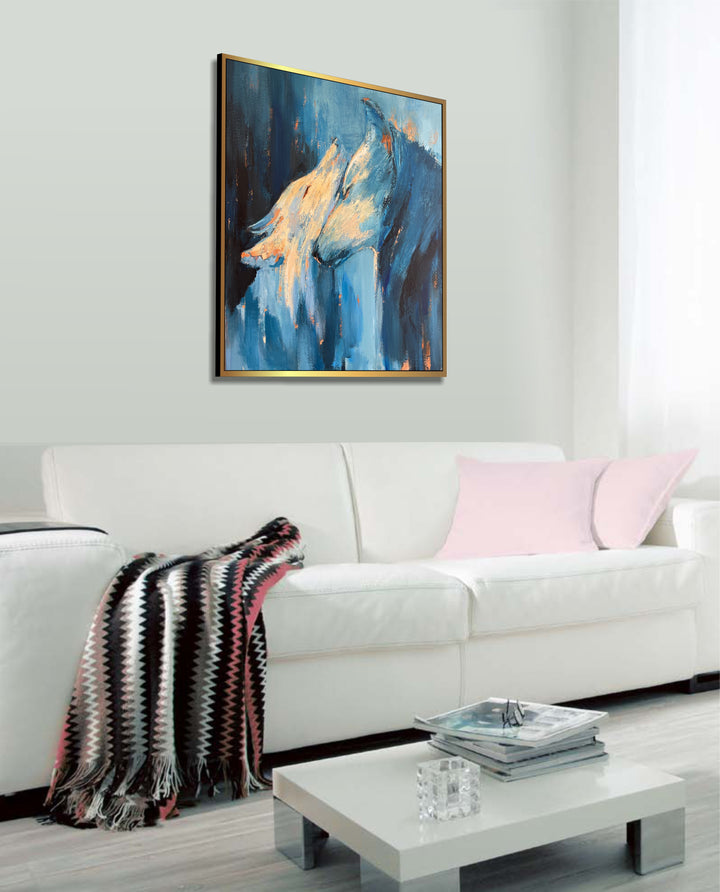 MYSTICAL WOLF SPIRITS 32"x32"