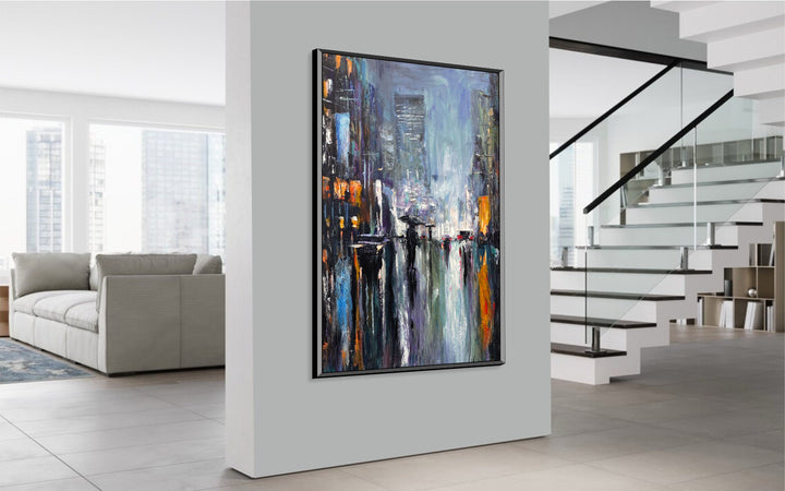 NIGHTTIME CITYSCAPE 39.4"x27.5"