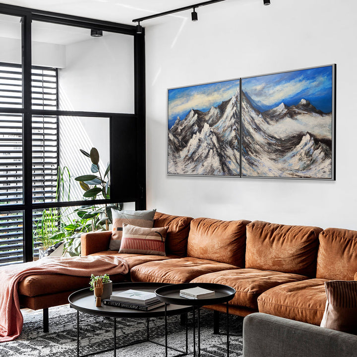 SNOWY SUMMITS 2P 36"x72"