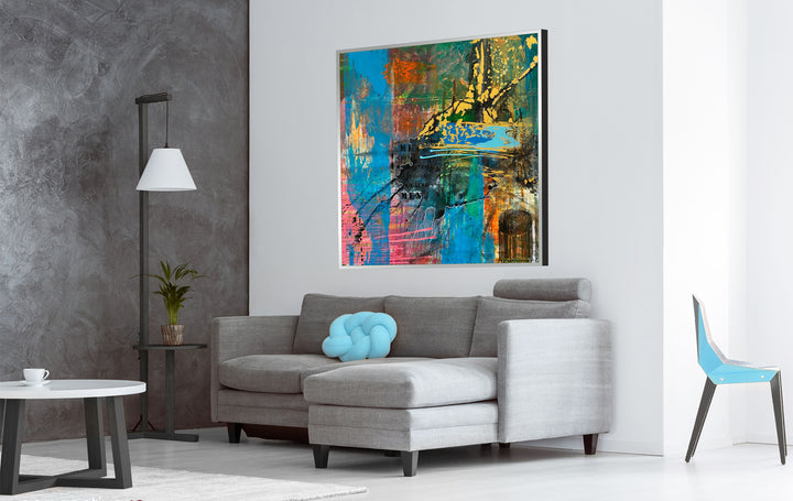 ENCODED VIBRANCE 40"x40"